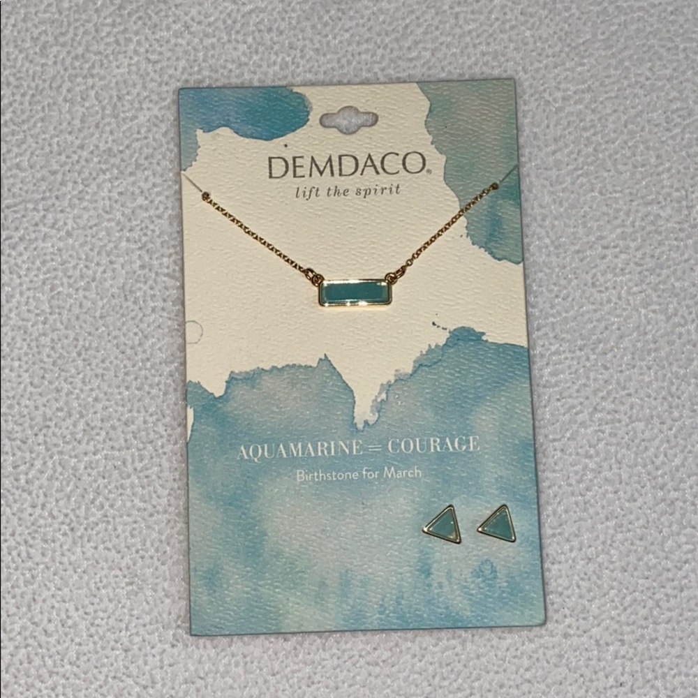 Turquoise necklace and earrings set!